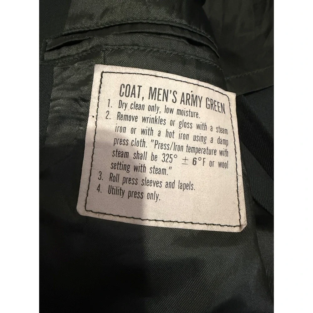 Vintage 1992 US Army Uniform Coat 36L JROTC Dress AG 489 Wool Blend Balboa Patch